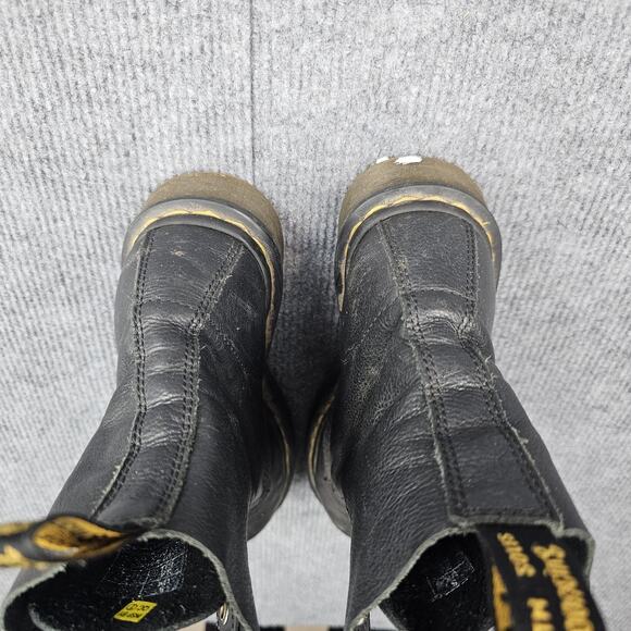 Dr Martens Pascal Boots Womens 7 Black 1460 Leather Lace Up Combat Utility Punk - Picture 5 of 8